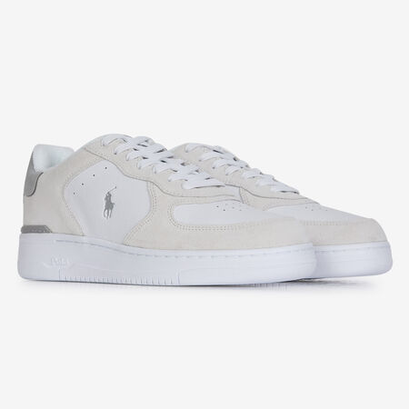 POLO RALPH LAUREN MASTERS COURT SUEDE WIT HEREN