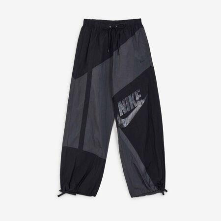 NIKE PANT WIDE LEG WVN ZWART/GRIJS DAMES