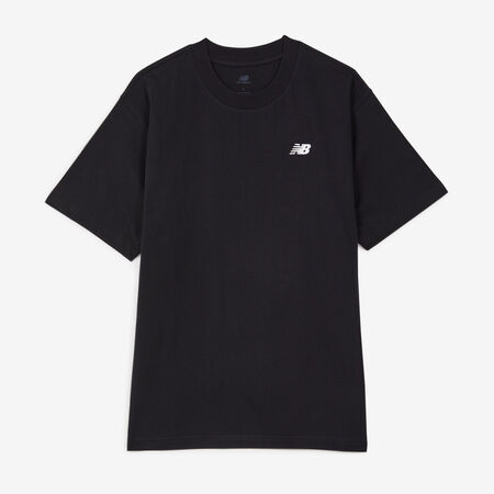 NEW BALANCE TEE SHIRT SMALL LOGO ESSENTIALS ZWART HEREN