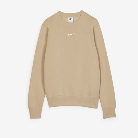 NIKE SWEAT CREW CLUB CENTERED LOGO BEIGE DAMES
