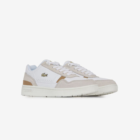 LACOSTE t-clip T-CLIP BLANC/MARRON KIND
