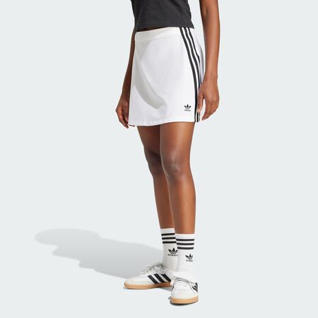 ADIDAS ORIGINALS Mini-jupe 3 bandes Adicolor White / Black DAMES