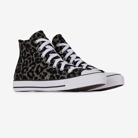 CONVERSE chuck taylor all star CHUCK TAYLOR ALL STAR HI LEOPARD ZWART/WIT JUNIOR
