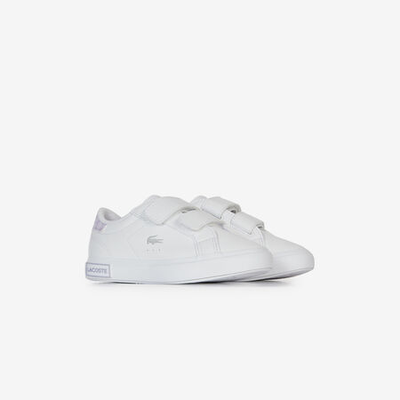 LACOSTE POWERCOURT SIGNATURE CF WIT/PAARS BABY