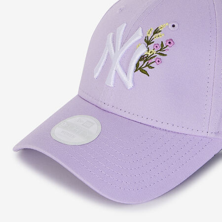NEW ERA 9FORTY WOMEN NY FLORAL EMBROIDERY LILA/WIT DAMES