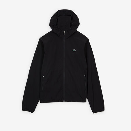 LACOSTE JACKET WINDRUNNER ZWART HEREN