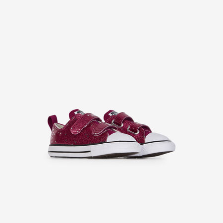 CONVERSE CHUCK TAYLOR ALL STAR OX CF GLITTER ROZE/WIT BABY