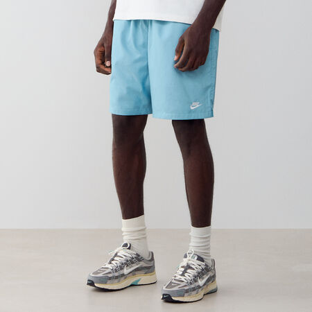 SHORT CLUB WOVEN FLOW : BLAUW/WIT