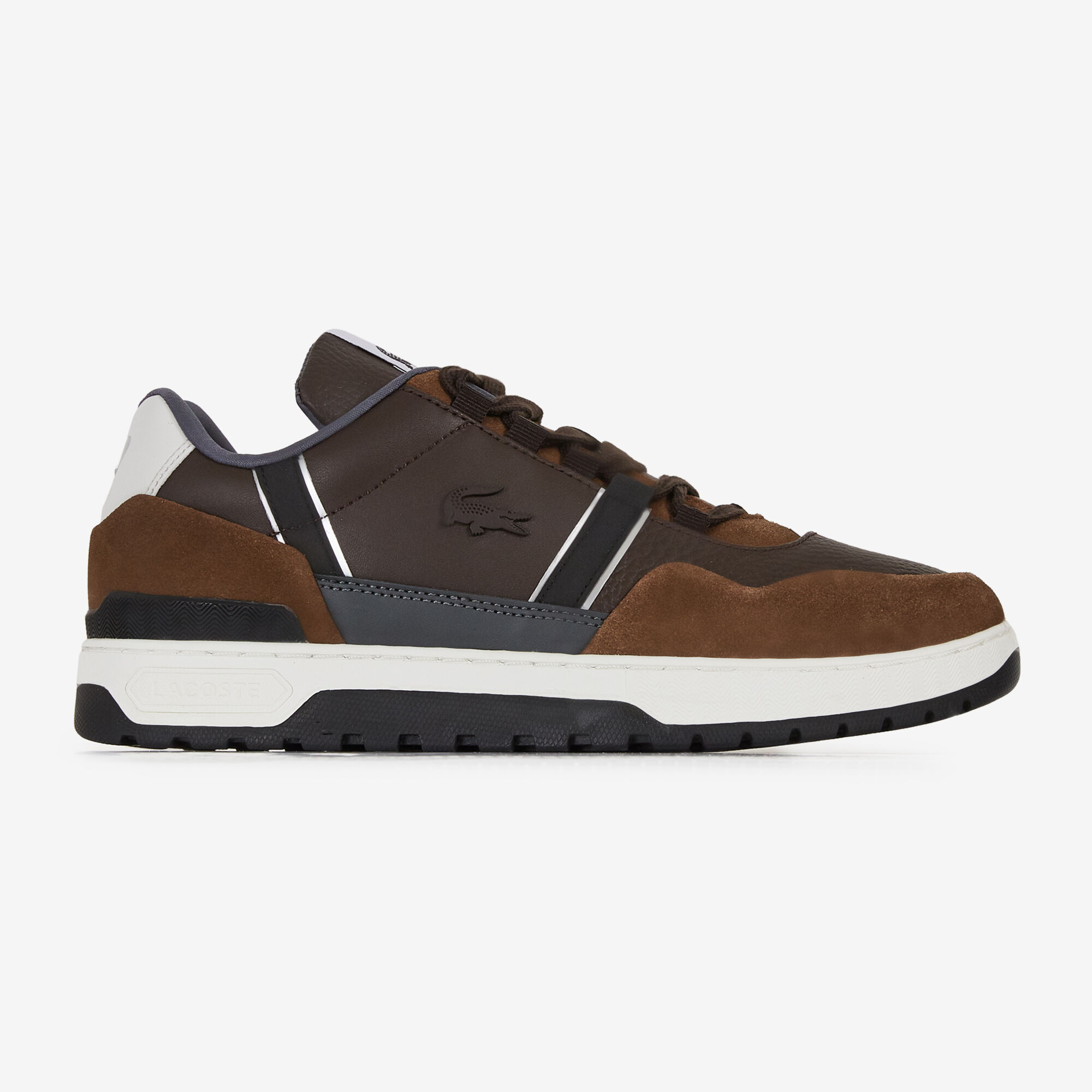 LACOSTE T CLIP WINTER BRUIN ZWART SNEAKERS HEREN Courir
