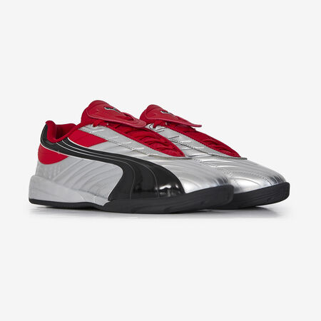 PUMA V-S2 ZILVER/ROOD JUNIOR