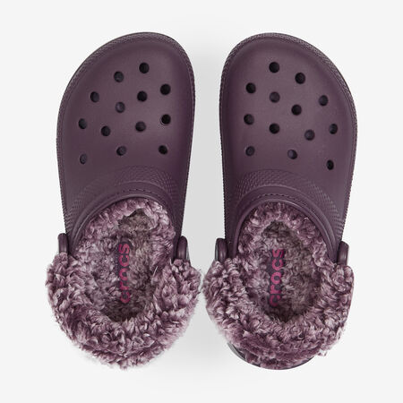 CROCS FLEECE LINED CLOG BORDEAUXROOD DAMES