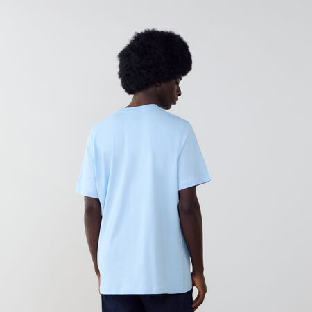 ADIDAS ORIGINALS TEE SHIRT ESSENTIAL BLAUW/WIT HEREN