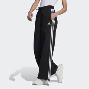 ESSENTIALS 3-STRIPES FRENCH TERRY WIDE PANTS