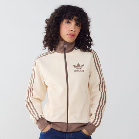 ADIDAS ORIGINALS JACKET FZ BECKENBAUER BEIGE/BRUIN DAMES