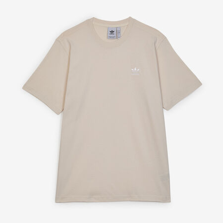 ADIDAS ORIGINALS TEE SHIRT ESSENTIAL BEIGE/WIT HEREN