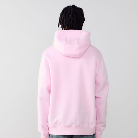 NIKE HOODIE CLUB SMALL LOGO ROZE HEREN