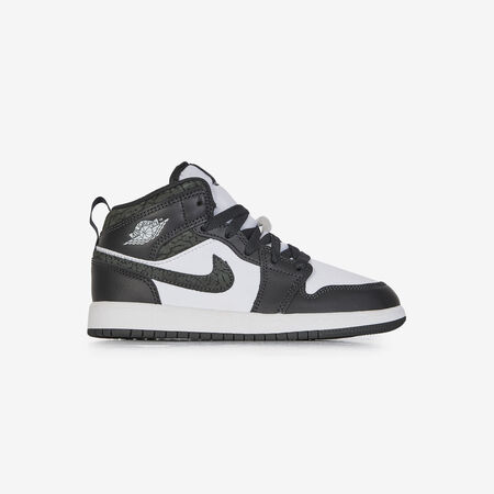 JORDAN AIR JORDAN 1 MID WIT/ZWART KIND