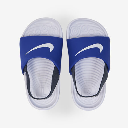 NIKE KAWA SLIDE EL BLAUW/WIT BABY