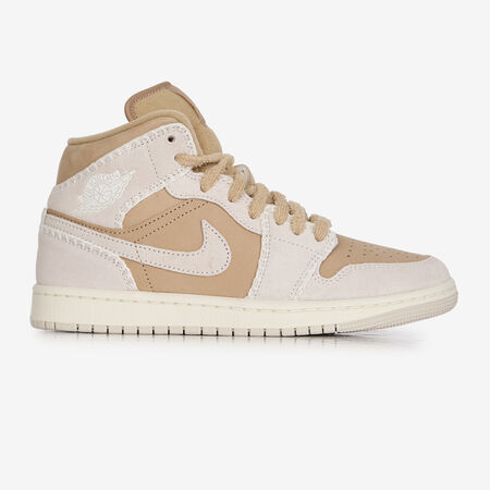 JORDAN AIR JORDAN 1 MID FUR BRUIN/BEIGE DAMES
