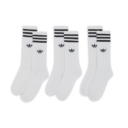ADIDAS ORIGINALS CHAUSSETTES X3 CREW TREFOIL WIT/ZWART UNISEX