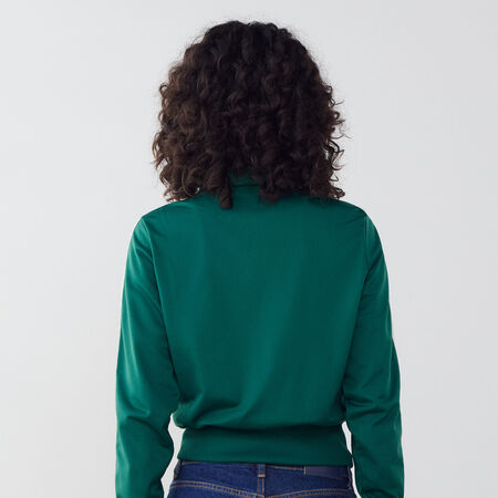 ADIDAS ORIGINALS JACKET FZ TRACKTOP FIREBIRD GROEN/WIT DAMES