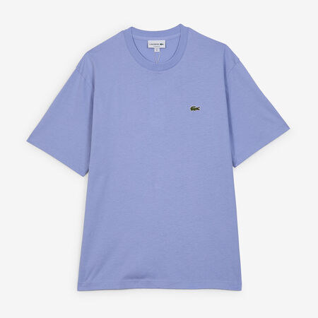 LACOSTE TEE SHIRT CLASSIC SMALL LOGO PAARS/GROEN HEREN