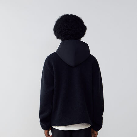 JORDAN HOODIE HALF-ZIP SHERPA ZWART HEREN