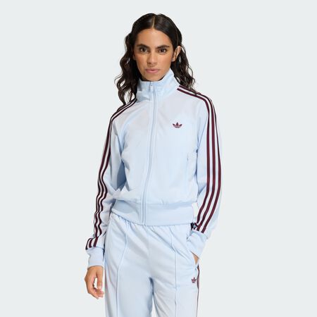 ADIDAS ORIGINALS JACKET FZ FIREBIRD BLAUW/BRUIN DAMES
