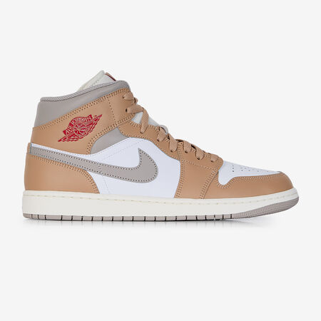 AIR JORDAN 1 MID : WIT/BEIGE