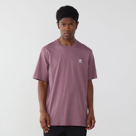 TEE SHIRT ESSENTIAL TREFOIL : PAARS/WIT