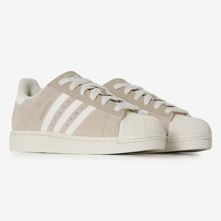 ADIDAS ORIGINALS superstar SUPERSTAR II SUEDE BEIGE/WIT DAMES
