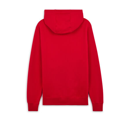NIKE HOODIE CLUB SMALL LOGO ROOD HEREN
