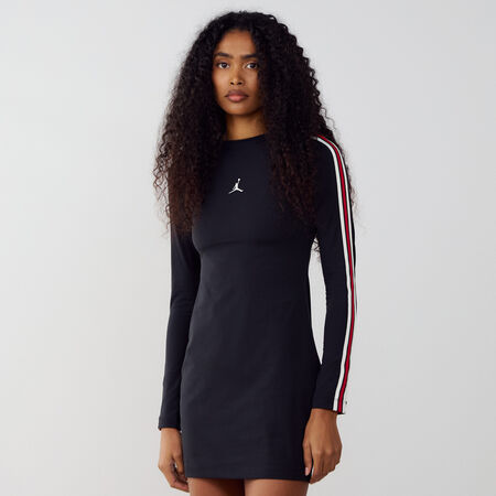 JORDAN DRESS JUMPMAN LS ZWART/WIT DAMES