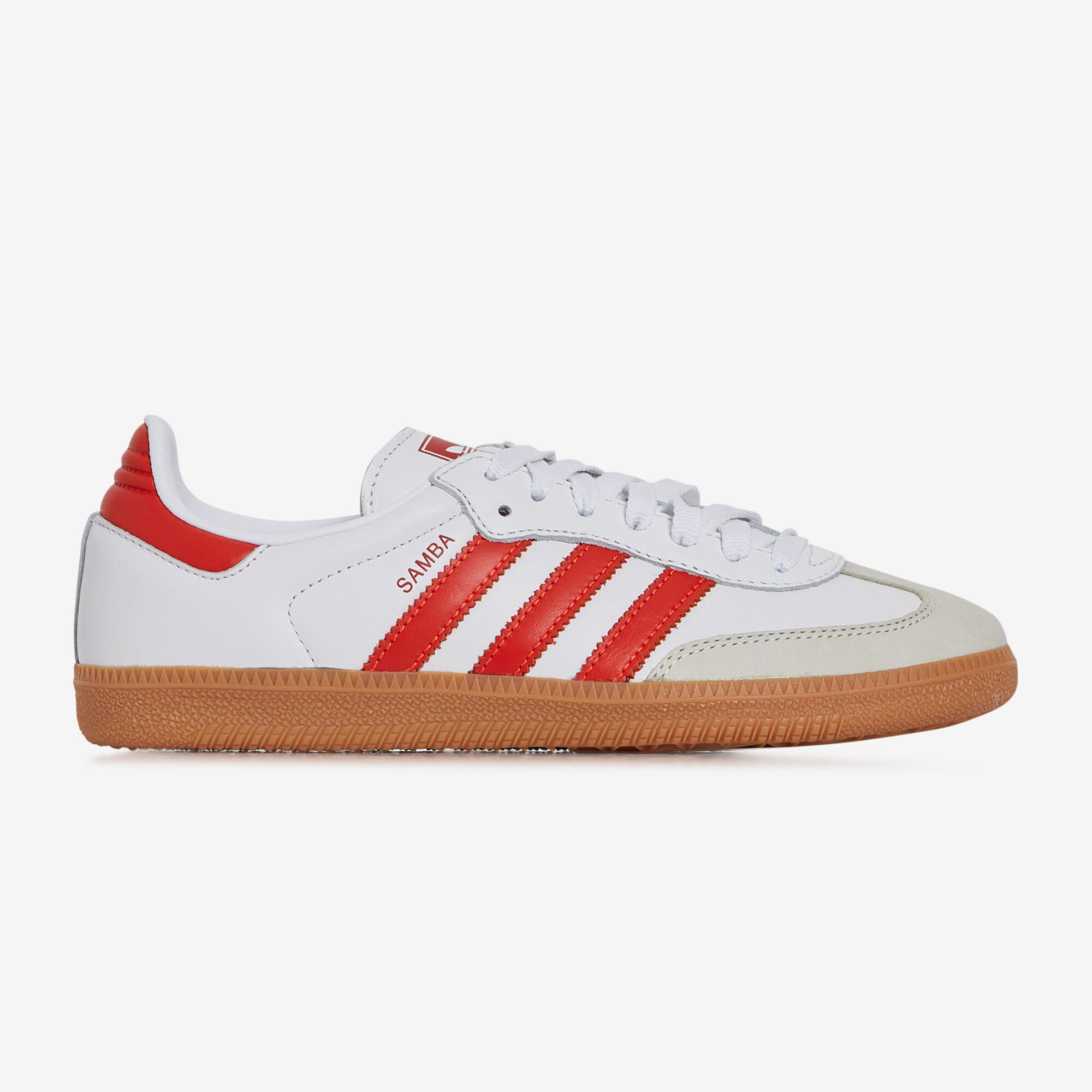 ADIDAS ORIGINALS SAMBA OG BLANC ROUGE SNEAKERS DAMES Courir