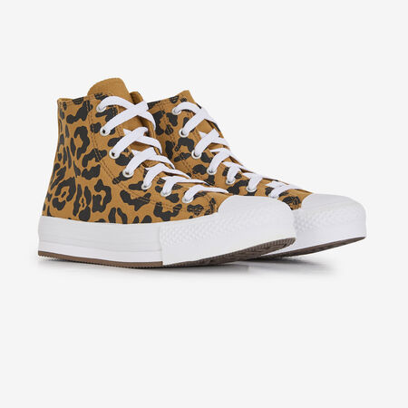 CONVERSE chuck taylor all star CHUCK TAYLOR EVA LIFT HI LEOPARD BRUIN/ZWART JUNIOR