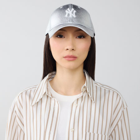 NEW ERA 9FORTY WOMEN NY METALLIC ZILVER DAMES