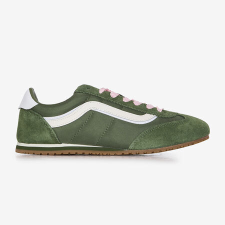 VANS SUPER LOWPRO GROEN/ROZE DAMES