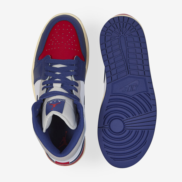 JORDAN AIR JORDAN MID WIT/BLAUW/ROOD SNEAKERS HEREN