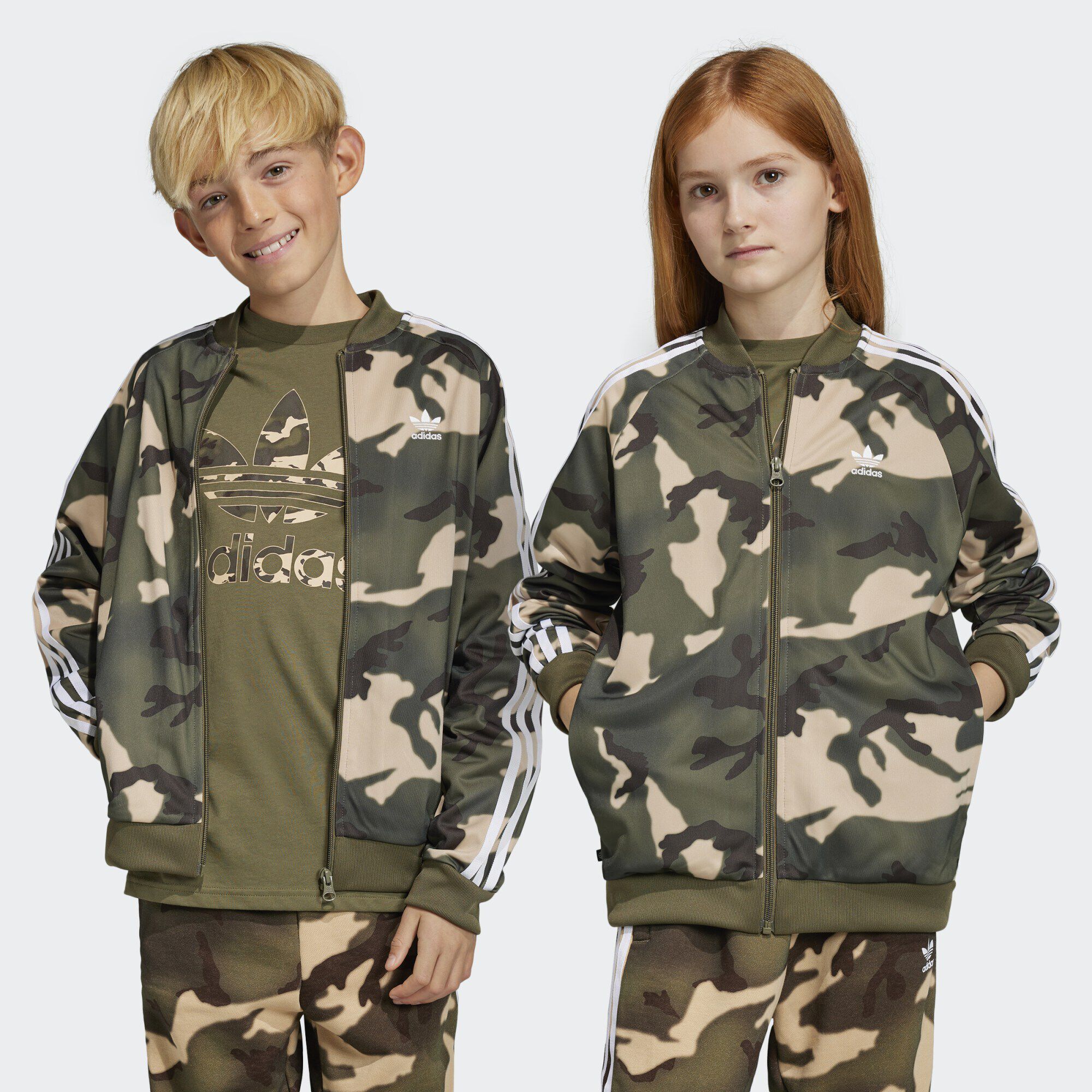 ADIDAS ORIGINALS CAMO SST TRACK JACKET Magic Beige Multicolor
