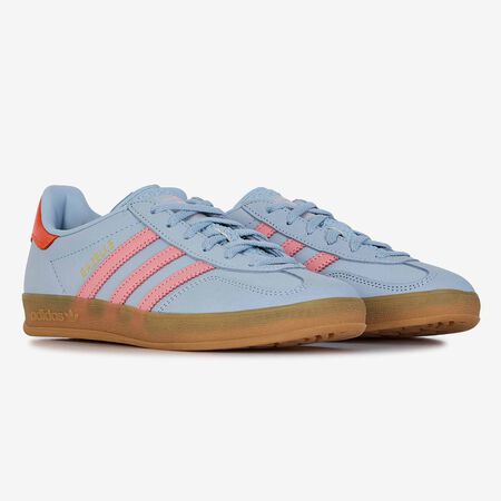ADIDAS ORIGINALS gazelle GAZELLE INDOOR NUBUCK BLAUW/ORANJE DAMES