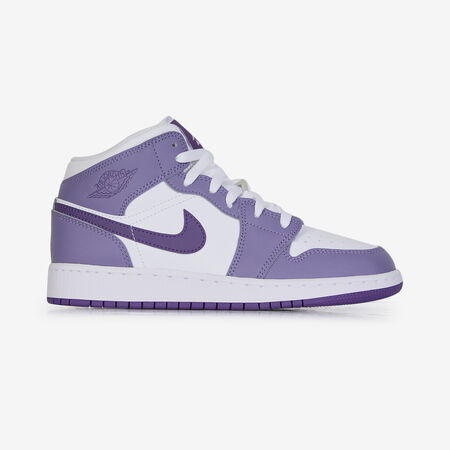 AIR JORDAN 1 MID : PAARS/WIT