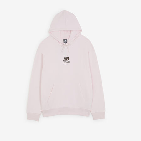 HOODIE BOSTON LOGO : ROZE/BRUIN