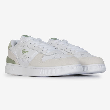 LACOSTE T-CLIP SET WIT/GROEN DAMES