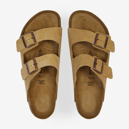 BIRKENSTOCK arizona ARIZONA SUEDE LATTE CREAM BEIGE/ZWART HEREN