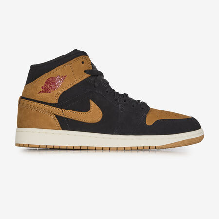 AIR JORDAN 1 MID SE : ZWART/HONING