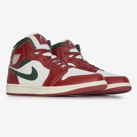 JORDAN AIR JORDAN 1 MID SE WIT/ROOD HEREN