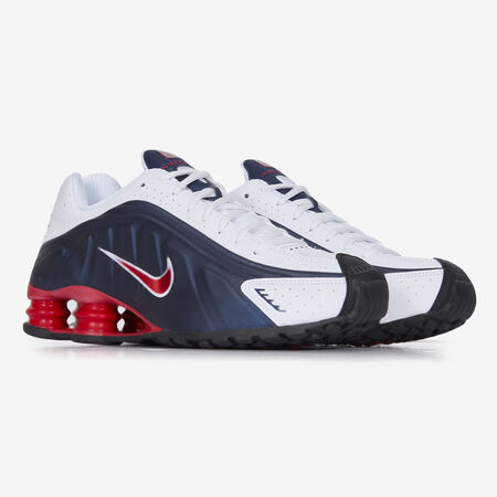 NIKE shox SHOX R4 WIT/MARINEBLAUW HEREN