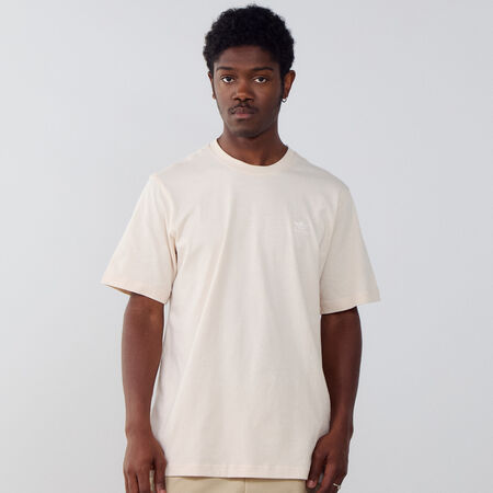 ADIDAS ORIGINALS TEE SHIRT ESSENTIAL BEIGE/WIT HEREN