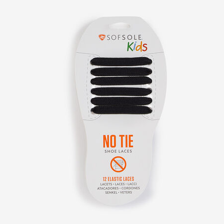 SOFSOLE LACETS ELASTIQUES KIDS X12 ZWART UNISEX