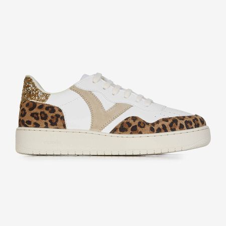VICTORIA MADRID CHEETAH WIT/BEIGE DAMES